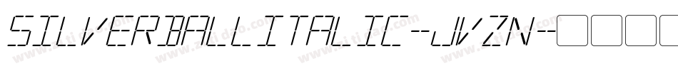 SilverballItalic-Jvzn字体转换