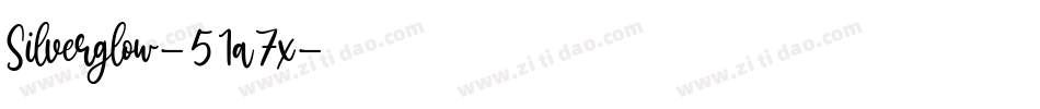 Silverglow-51a7x字体转换