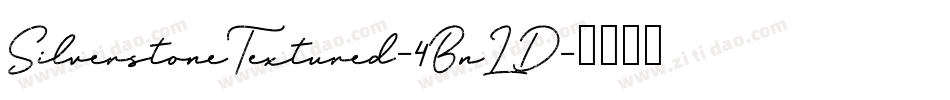 SilverstoneTextured-4BnLD字体转换