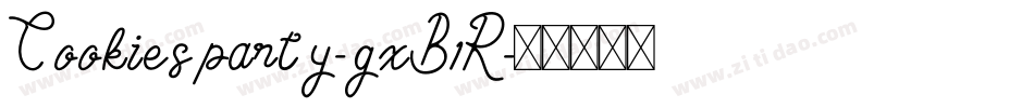 Cookiesparty-gxB1R字体转换