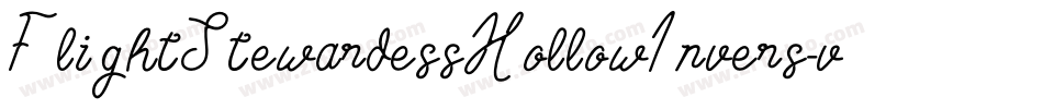 FlightStewardessHollowInvers-vL7L字体转换