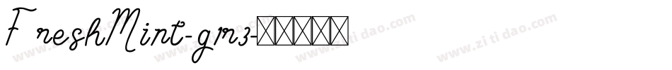 FreshMint-g1r3字体转换