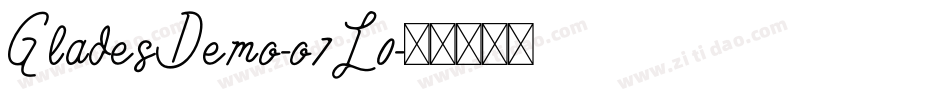 GladesDemo-o7L0字体转换