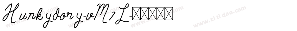 Hunkydory-vM7L字体转换