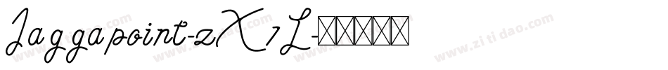 Jaggapoint-zX7L字体转换