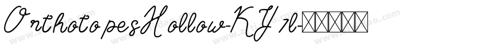 OrthotopesHollow-KY7l字体转换