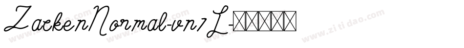 ZackenNormal-vn7L字体转换 ZackenNormal-vn7L字体转换