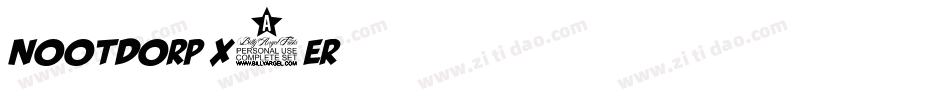 Nootdorp-x0er字体转换