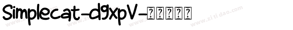 Simplecat-d9xpV字体转换