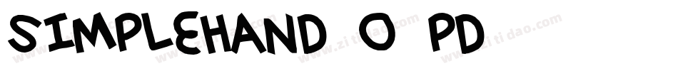 Simplehand-O5pd字体转换