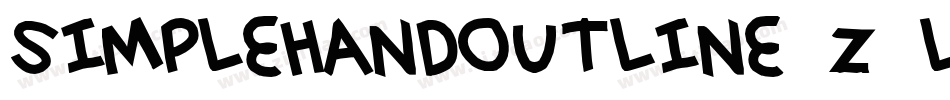 SimplehandOutline-Z5LZ字体转换
