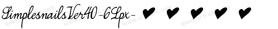 SimplesnailsVer40-6Lpx字体转换