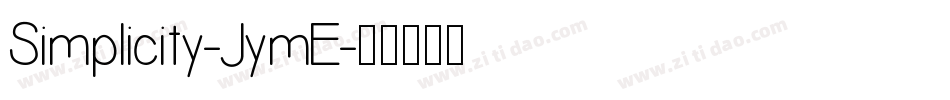 Simplicity-JymE字体转换