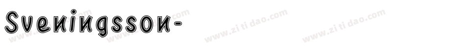 Sveningsson字体转换