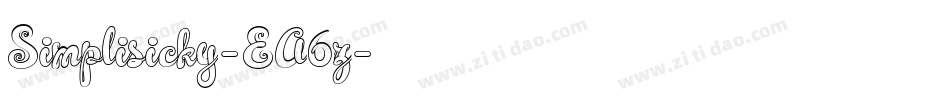 Simplisicky-EA6z字体转换 Simplisicky-EA6z字体转换