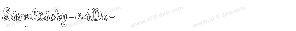 Simplisicky-a4Do字体转换