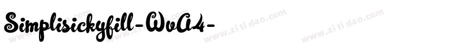 Simplisickyfill-WvA4字体转换