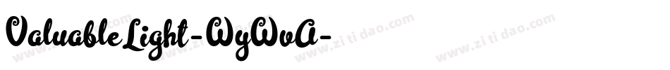ValuableLight-WyWvA字体转换