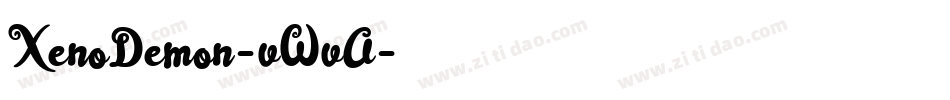 XenoDemon-vWvA字体转换