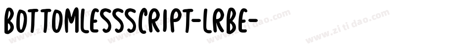 BottomlessScript-lrBe字体转换