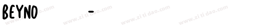 BEYNO生成器字体转换