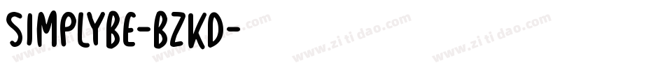 SimplyBe-BzKd字体转换