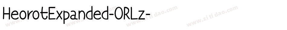 HeorotExpanded-0RLz字体转换