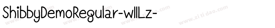 ShibbyDemoRegular-w11Lz字体转换 ShibbyDemoRegular-w11Lz字体转换