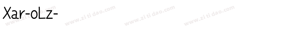 Xar-oLz字体转换