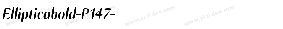 Ellipticabold-P147字体转换