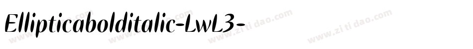 Ellipticabolditalic-LwL3字体转换