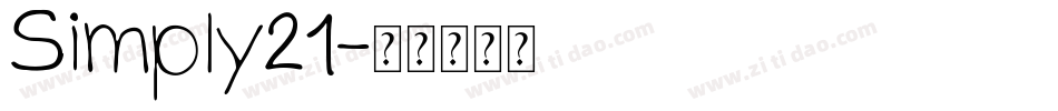 Simply21字体转换