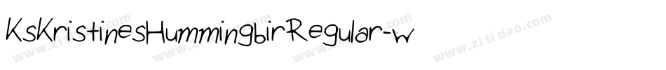 KsKristinesHummingbirRegular-wXJn字体转换