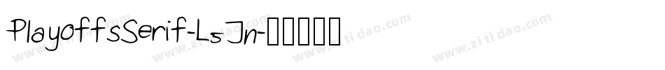 PlayoffsSerif-L5Jn字体转换