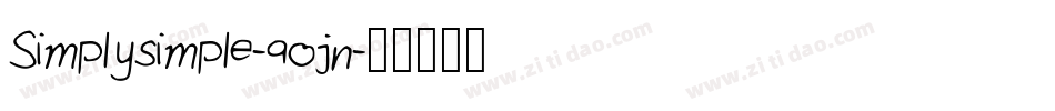 Simplysimple-90jn字体转换