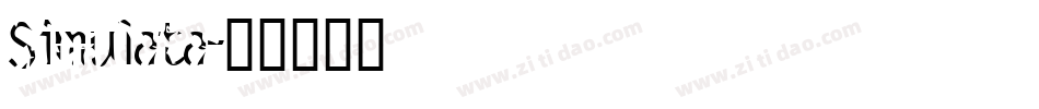 Simulata字体转换