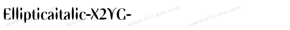 Ellipticaitalic-X2YG字体转换