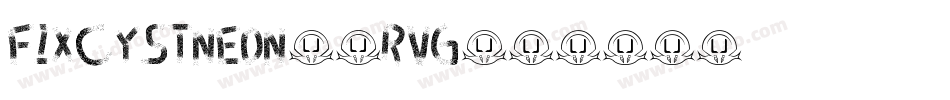 Fixcystneon-8RVg字体转换