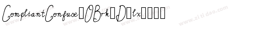 CompliantConfuse3OBrk-D3lx字体转换
