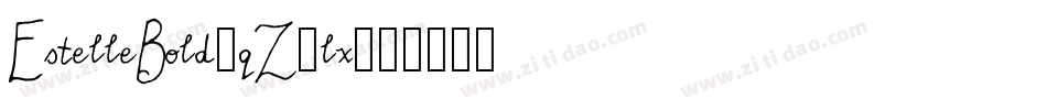 EstelleBold-qZ3lx字体转换