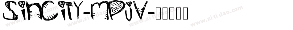 Sincity-mpjV字体转换