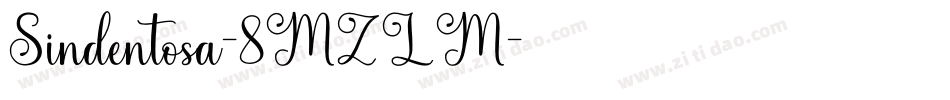 Sindentosa-8MZLM字体转换