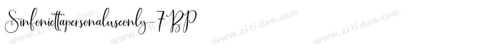 Sinfoniettapersonaluseonly-7BPAR字体转换