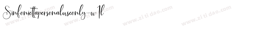 Sinfoniettapersonaluseonly-w1lA8字体转换