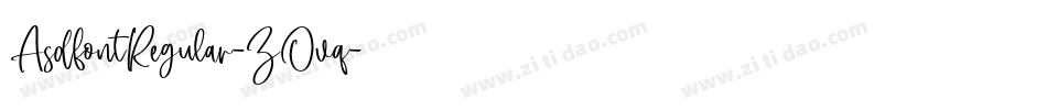 AsdfontRegular-ZOvq字体转换