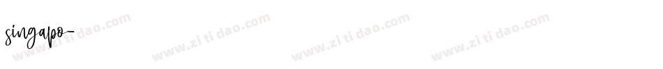 singapo字体转换