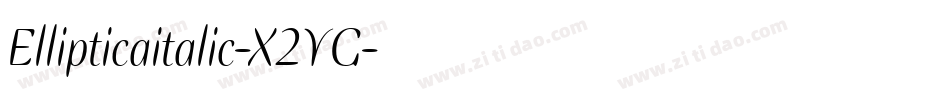 Ellipticaitalic-X2YG字体转换