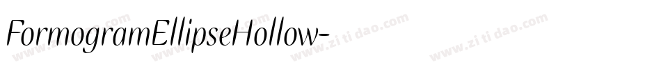 FormogramEllipseHollow字体转换