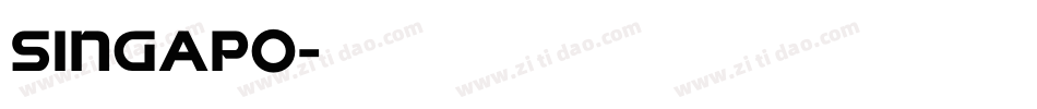 singapo字体转换