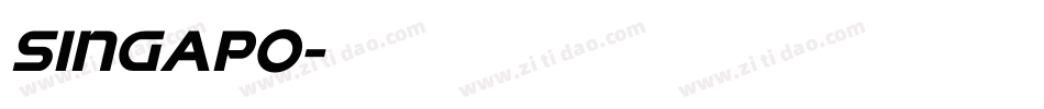 singapo字体转换